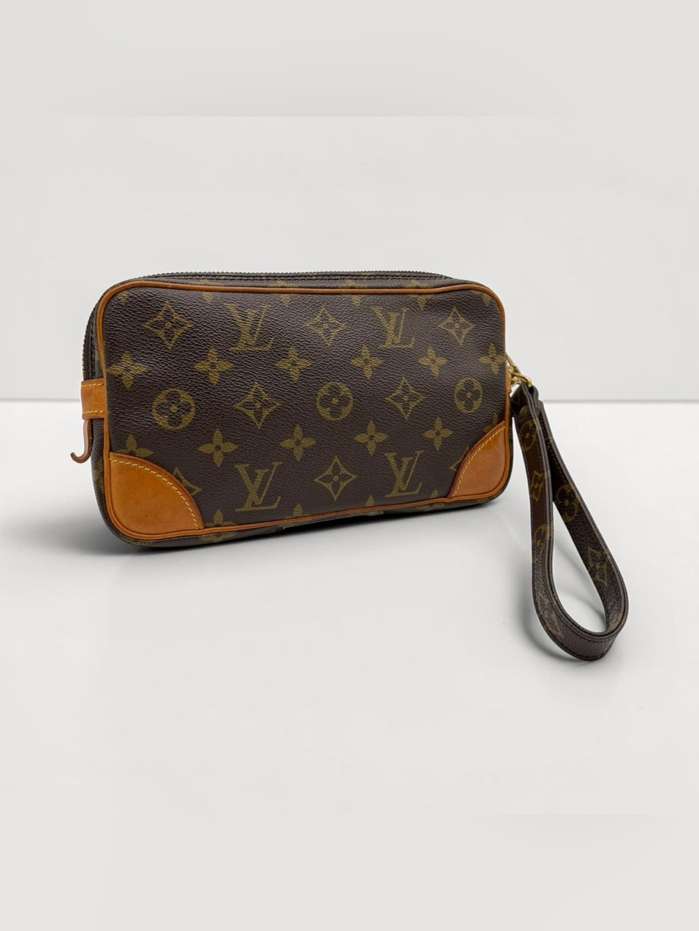 Louis Vuitton Monogram Canvas Marly Dragonne Wristlet Clutch